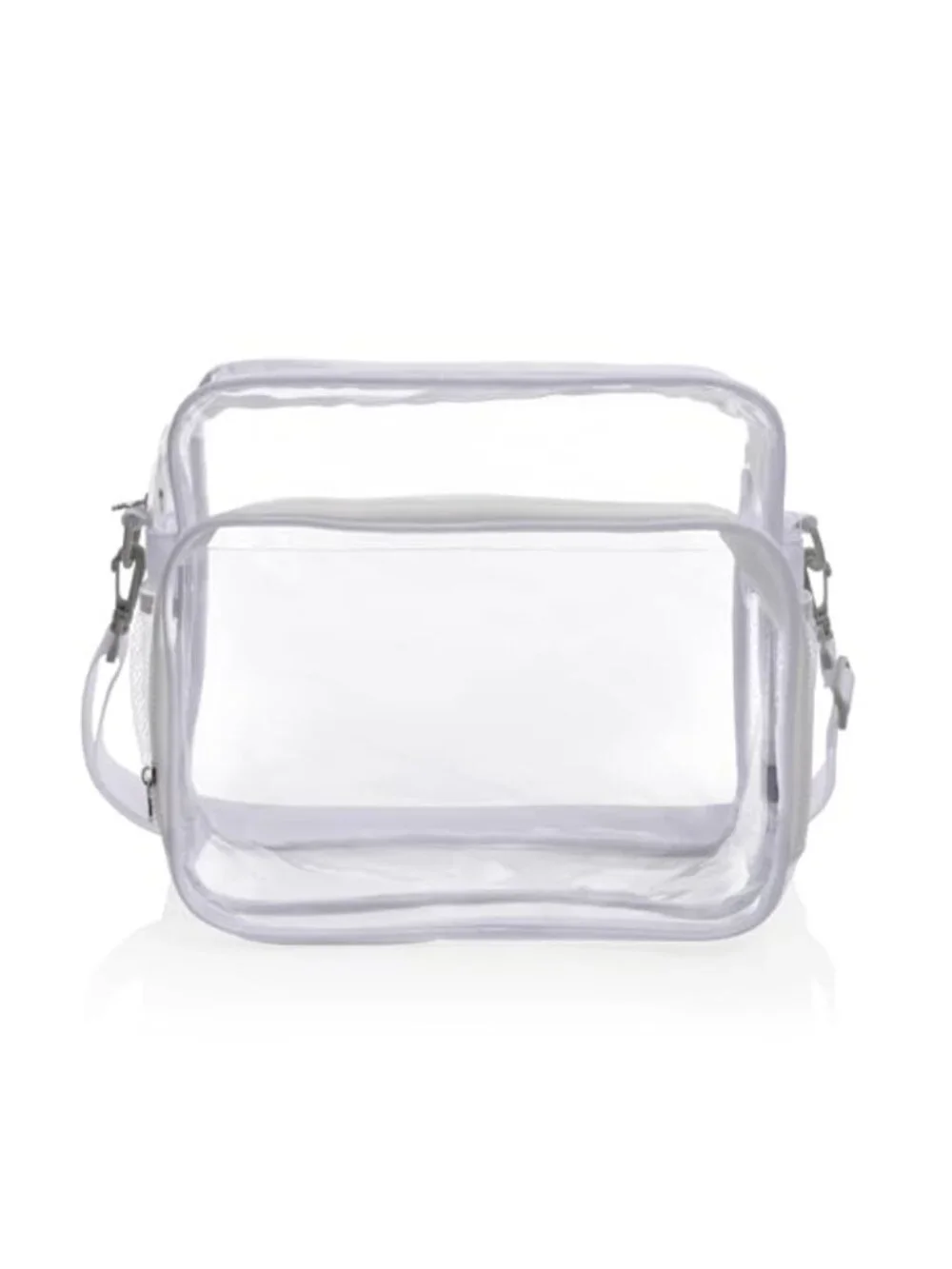 Clear Stadium Tote Bag, Heavy Duty Transparent Crossbody for Concerts &